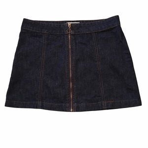 Altar'd State Zip Front Denim Skirt S